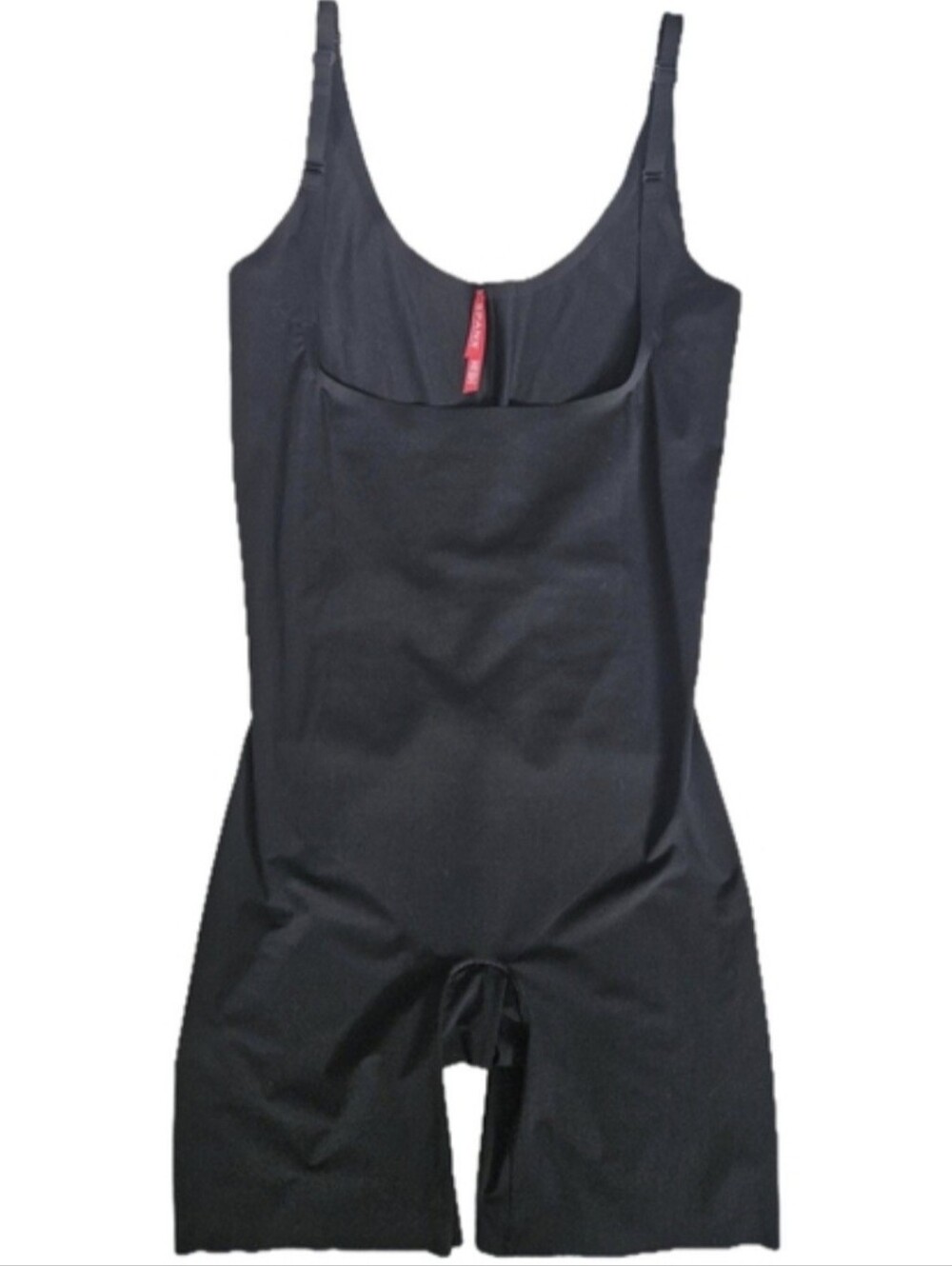 Spanx Thinstincts 2.0 Open Bust Mid Thigh Bodysuit Black Large